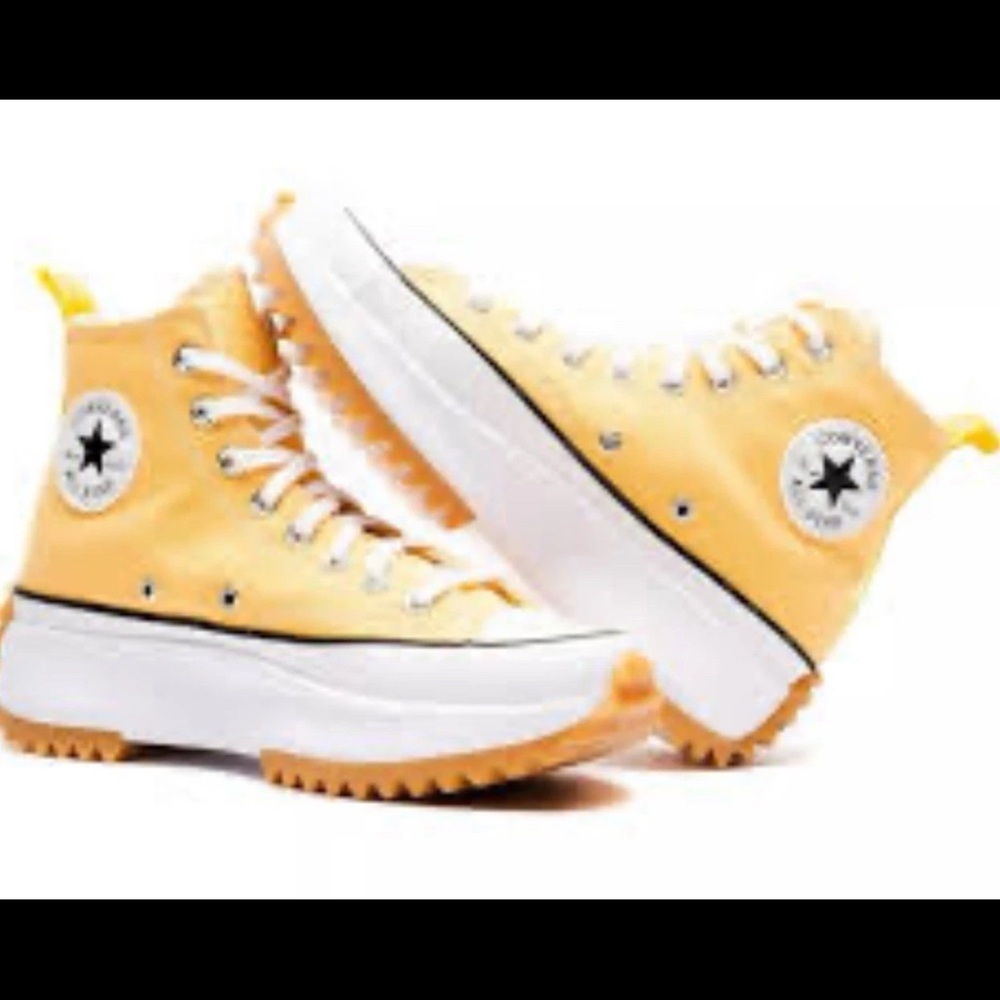 Converse Run Star Hike Hi Womens Size 6 Yellow Citron Zest Sneakers - Picture 9 of 9